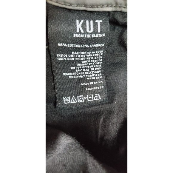 Kut From the Kloth Women's Donna Ankle Skinny Pants Size 4 Cotton Gray - Picture 3 of 8